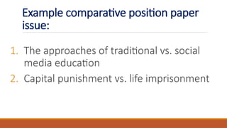 Second Quarter Lesson Three Types of Position Paper.pptx
