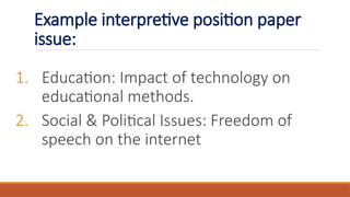 Second Quarter Lesson Three Types of Position Paper.pptx