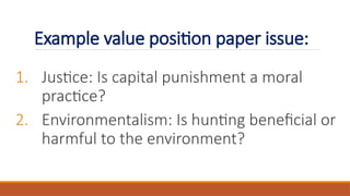 Second Quarter Lesson Three Types of Position Paper.pptx