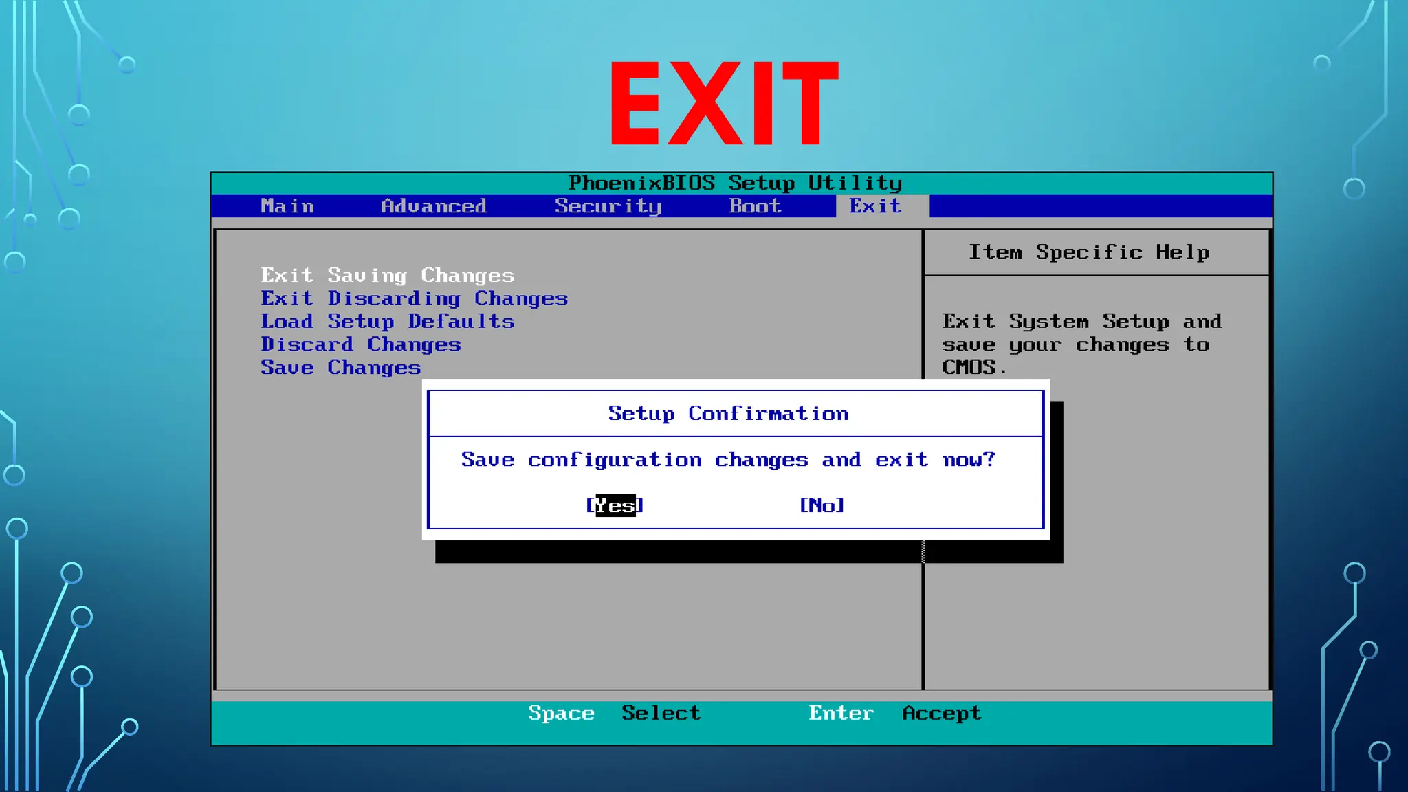 EXIT
 
