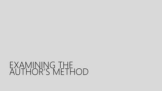 Q2M1 Analyzes the Arguments used by the Writers | PPTX