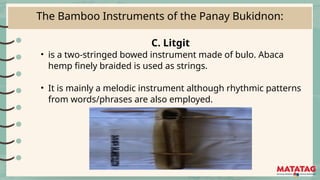Exploring Panay Bukidnon Bamboo Instruments and Indonesian Gamelan ...