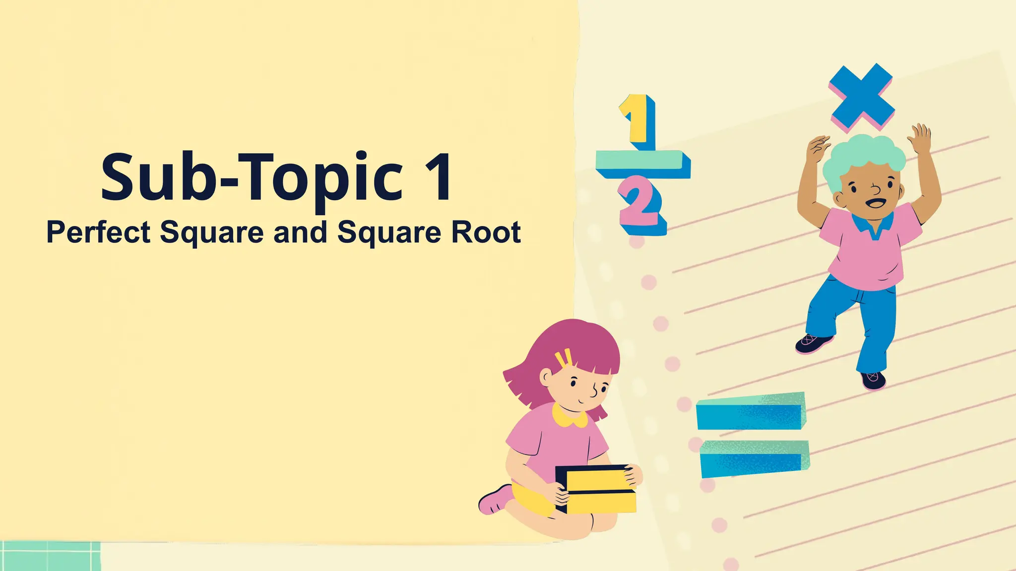 Sub-Topic 1
Perfect Square and Square Root
 