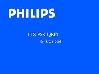 LTX PSK QRM
    Q1 & Q2 2005
 