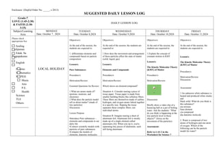 Comprehensive Grade 7 Science Lesson on Pure Substances and Kinetic ...