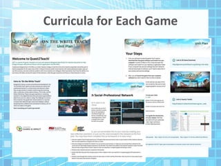 Curricula for Each Game
 