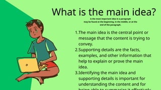 IDENTIFYING MAIN IDEA WITH WORKSHEETS .pptx