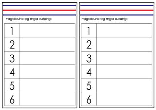Pagdibuho og mga butang: Pagdibuho og mga butang:
 