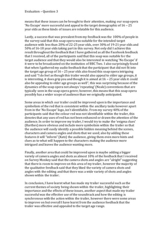 Evaluation - Question 3 | DOCX