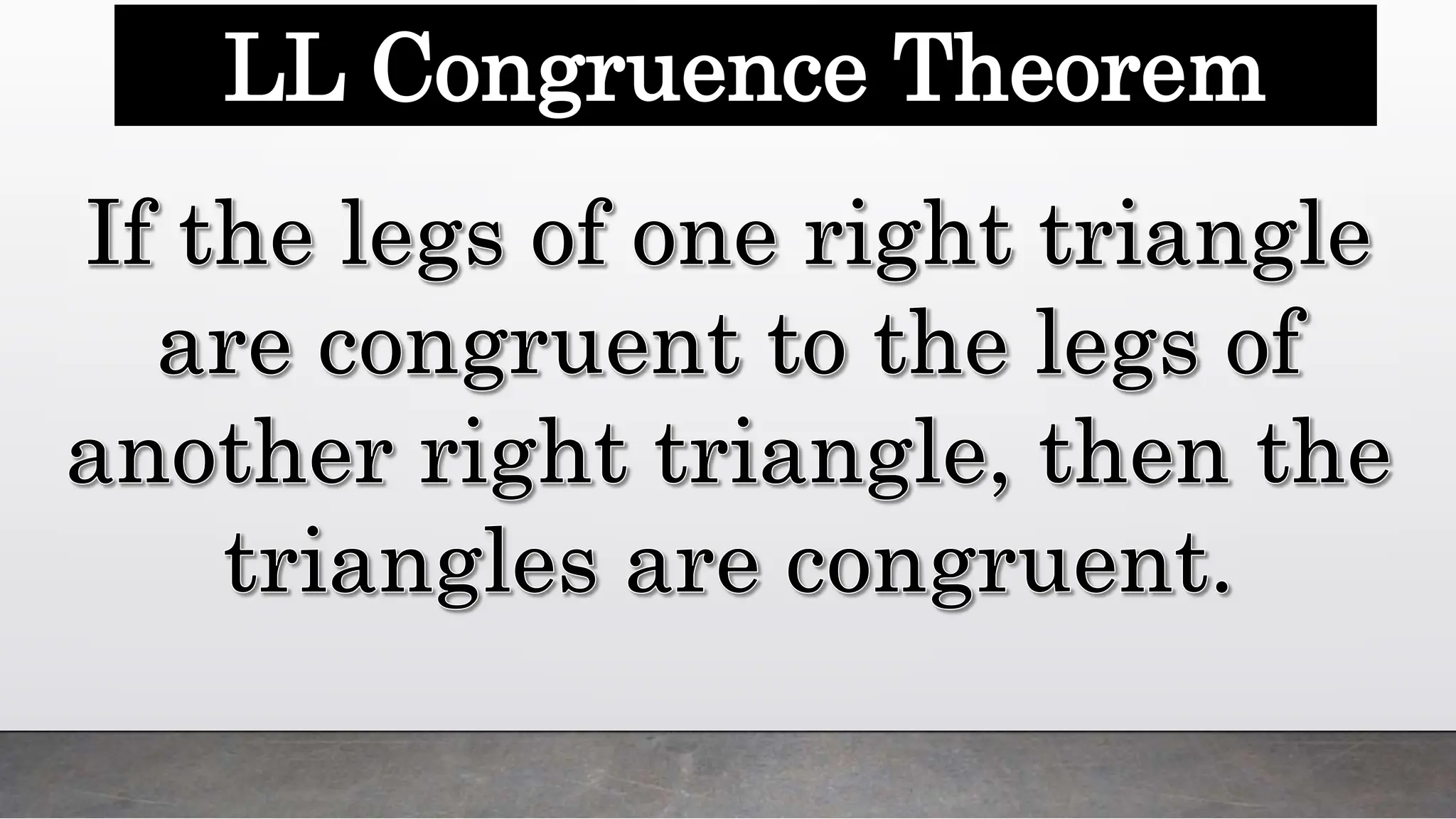LL Congruence Theorem