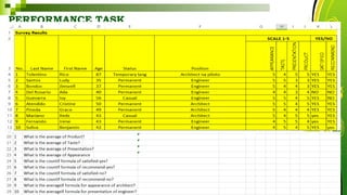 PERFORMANCE TASK
HarveyTabamo
 