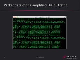 Packet data of the amplified DrDoS traffic

12

CONFIDENTIAL

 