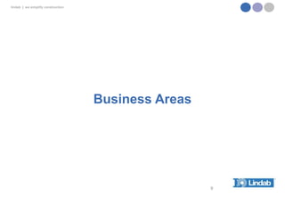 lindab | we simplify construction

Business Areas

9

 