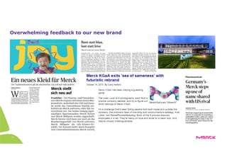 11
Overwhelming feedback to our new brand
 