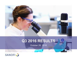 Q3 2016 RESULTS
October 28, 2016
 