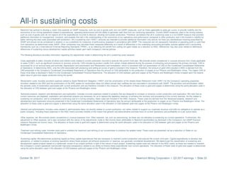 Newmont Mining Corporation I Q3 2017 earnings I Slide 33October 26, 2017
Newmont has worked to develop a metric that expands on GAAP measures, such as cost of goods sold, and non-GAAP measures, such as Costs applicable to sales per ounce, to provide visibility into the
economics of our mining operations related to expenditures, operating performance and the ability to generate cash flow from our continuing operations. Current GAAP-measures used in the mining industry,
such as cost of goods sold, do not capture all of the expenditures incurred to discover, develop and sustain production. Therefore, we believe that all-in sustaining costs is a non-GAAP measure that provides
additional information to management, investors, and analysts that aid in the understanding of the economics of our operations and performance compared to other producers and in the investor’s visibility by
better defining the total costs associated with production. All-in sustaining cost (“AISC”) amounts are intended to provide additional information only and do not have any standardized meaning prescribed by
GAAP and should not be considered in isolation or as a substitute for measures of performance prepared in accordance with GAAP. The measures are not necessarily indicative of operating profit or cash flow
from operations as determined under GAAP. Other companies may calculate these measures differently as a result of differences in the underlying accounting principles, policies applied and in accounting
frameworks such as in International Financial Reporting Standards (“IFRS”), or by reflecting the benefit from selling non-gold metals as a reduction to AISC. Differences may also arise related to definitional
differences of sustaining versus development capital activities based upon each company’s internal policies.
The following disclosure provides information regarding the adjustments made in determining the all-in sustaining costs measure:
Costs applicable to sales. Includes all direct and indirect costs related to current production incurred to execute the current mine plan. We exclude certain exceptional or unusual amounts from Costs applicable
to sales (“CAS”), such as significant revisions to recovery amounts. CAS includes by-product credits from certain metals obtained during the process of extracting and processing the primary ore-body. CAS is
accounted for on an accrual basis and excludes Depreciation and amortization and Reclamation and remediation, which is consistent with our presentation of CAS on the Condensed Consolidated Statements
of Operations. In determining AISC, only the CAS associated with producing and selling an ounce of gold is included in the measure. Therefore, the amount of gold CAS included in AISC is derived from the
CAS presented in the Company’s Condensed Consolidated Statements of Operations less the amount of CAS attributable to the production of copper at our Phoenix and Boddington mines. The copper CAS at
those mine sites is disclosed in Note 4 to the Condensed Consolidated Financial Statements. The allocation of CAS between gold and copper at the Phoenix and Boddington mines is based upon the relative
sales value of gold and copper produced during the period.
Reclamation costs. Includes accretion expense related to Asset Retirement Obligation (“ARO”) and the amortization of the related Asset Retirement Cost (“ARC”) for the Company’s operating properties.
Accretion related to the ARO and the amortization of the ARC assets for reclamation does not reflect annual cash outflows but are calculated in accordance with GAAP. The accretion and amortization reflect
the periodic costs of reclamation associated with current production and are therefore included in the measure. The allocation of these costs to gold and copper is determined using the same allocation used in
the allocation of CAS between gold and copper at the Phoenix and Boddington mines.
Advanced projects, research and development and exploration. Includes incurred expenses related to projects that are designed to increase or enhance current production and exploration. We note that as
current resources are depleted, exploration and advanced projects are necessary for us to replace the depleting reserves or enhance the recovery and processing of the current reserves. As this relates to
sustaining our production, and is considered a continuing cost of a mining company, these costs are included in the AISC measure. These costs are derived from the Advanced projects, research and
development and Exploration amounts presented in the Condensed Consolidated Statements of Operations less the amount attributable to the production of copper at our Phoenix and Boddington mines. The
allocation of these costs to gold and copper is determined using the same allocation used in the allocation of CAS between gold and copper at the Phoenix and Boddington mines.
General and administrative. Includes costs related to administrative tasks not directly related to current production, but rather related to support our corporate structure and fulfill our obligations to operate as a
public company. Including these expenses in the AISC metric provides visibility of the impact that general and administrative activities have on current operations and profitability on a per ounce basis.
Other expense, net. We exclude certain exceptional or unusual expenses from Other expense, net, such as restructuring, as these are not indicative to sustaining our current operations. Furthermore, this
adjustment to Other expense, net is also consistent with the nature of the adjustments made to Net income (loss) attributable to Newmont stockholders as disclosed in the Company’s non-GAAP financial
measure Adjusted net income (loss). The allocation of these costs to gold and copper is determined using the same allocation used in the allocation of CAS between gold and copper at the Phoenix and
Boddington mines.
Treatment and refining costs. Includes costs paid to smelters for treatment and refining of our concentrates to produce the salable metal. These costs are presented net as a reduction of Sales on our
Condensed Consolidated Statements of Operations.
Sustaining capital. We determined sustaining capital as those capital expenditures that are necessary to maintain current production and execute the current mine plan. Capital expenditures to develop new
operations, or related to projects at existing operations where these projects will enhance production or reserves, are generally considered development. We determined the classification of sustaining and
development capital projects based on a systematic review of our project portfolio in light of the nature of each project. Sustaining capital costs are relevant to the AISC metric as these are needed to maintain
the Company’s current operations and provide improved transparency related to our ability to finance these expenditures from current operations. The allocation of these costs to gold and copper is determined
using the same allocation used in the allocation of CAS between gold and copper at the Phoenix and Boddington mines.
All-in sustaining costs
 