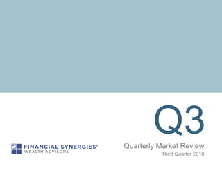 Q3Quarterly Market Review
Third Quarter 2018
 
