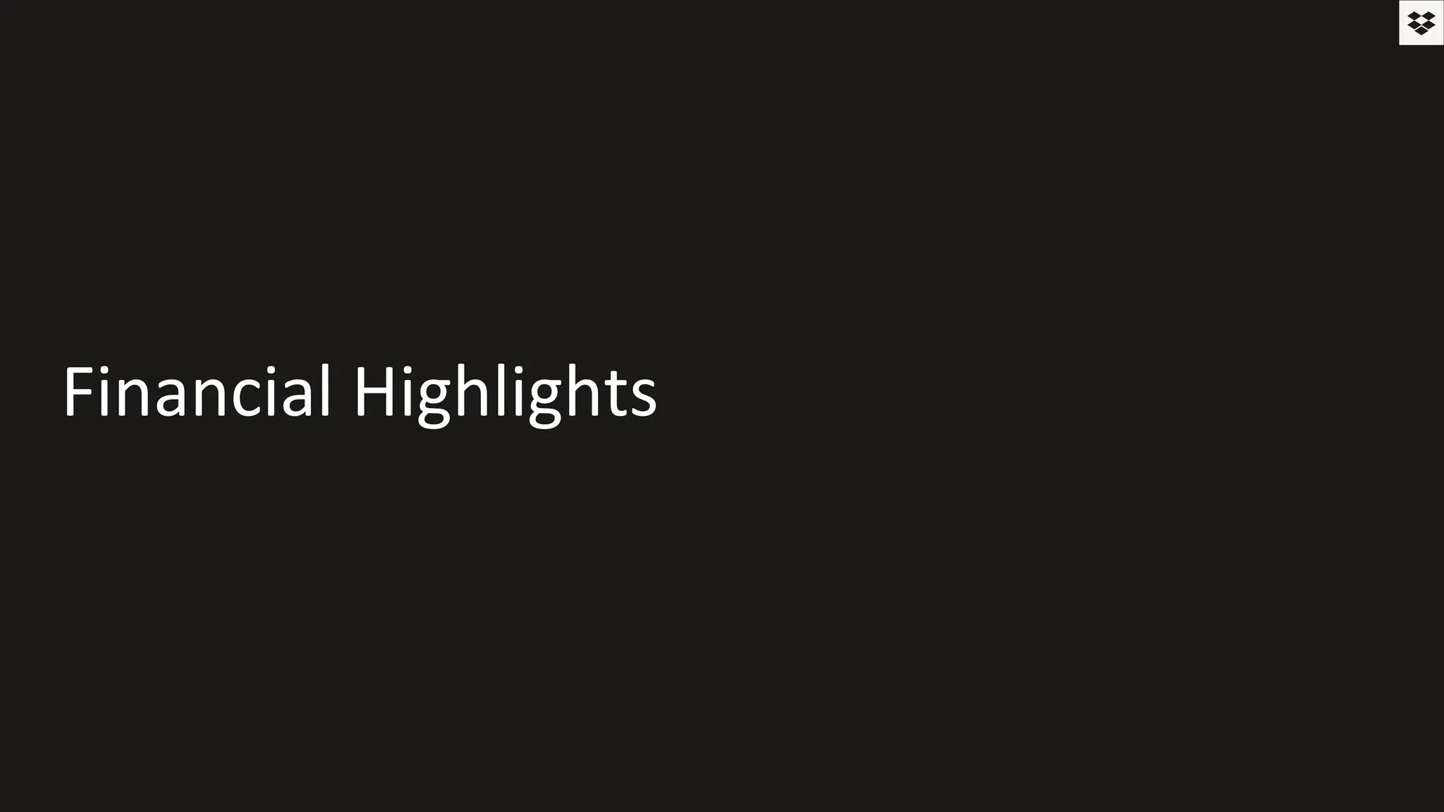 Financial Highlights
 