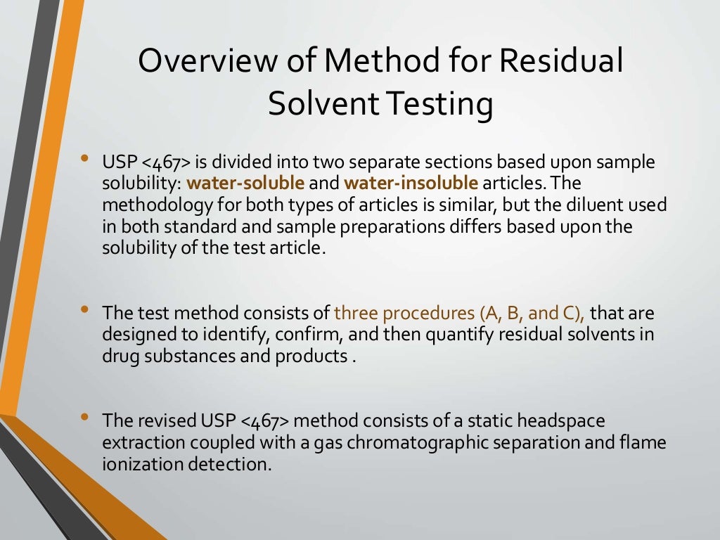 Q3C GUIDELINE FOR RESIDUAL SOLVENTS