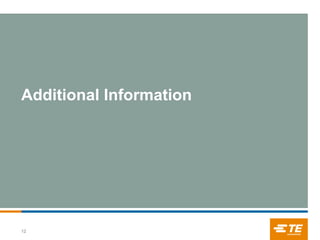 Additional Information
12
 