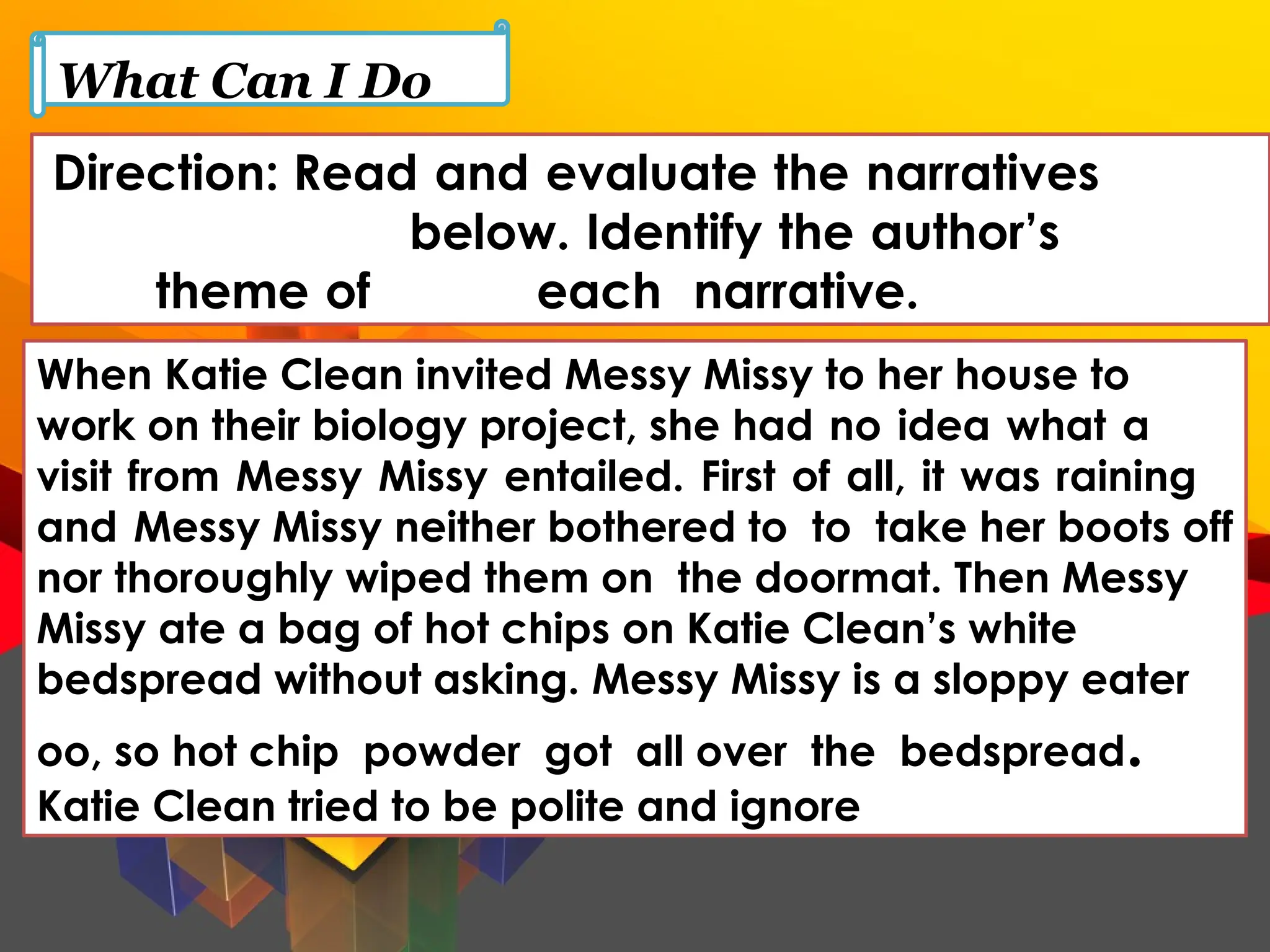 Q3 ENGLISH WEEK 4 EVALUATE NARRATIVES BASED ON HOW THE AUTHOR DEVELOPED