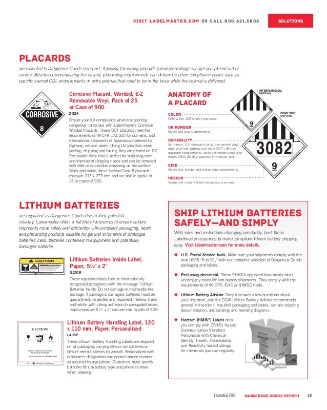 Dangerous Goods Report Vol. 3