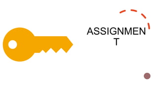 ASSIGNMEN
T
 