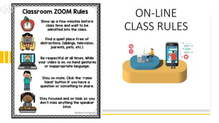 ON-LINE
CLASS RULES
 