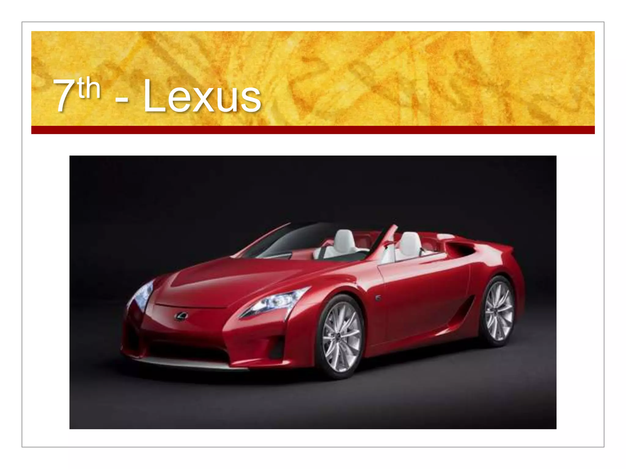 7th - Lexus