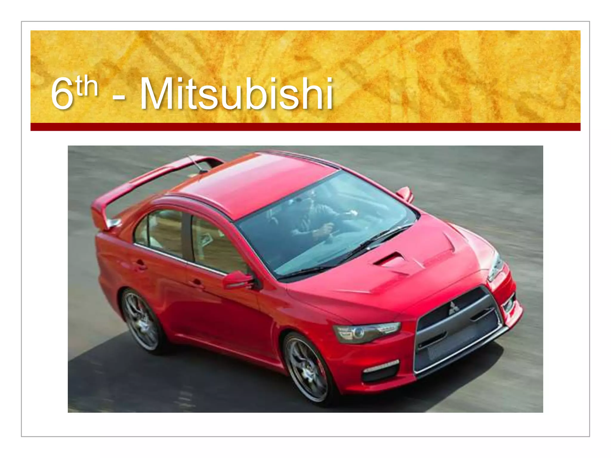 6th - Mitsubishi
