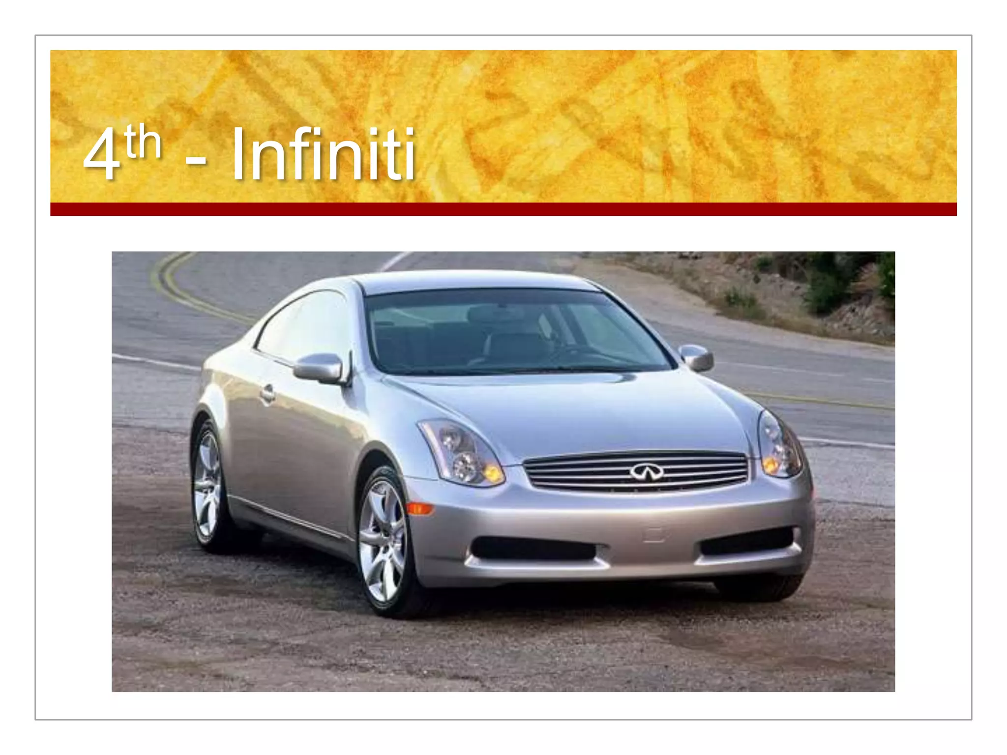 4th - Infiniti