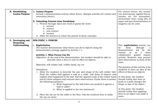 Q3_LE_Science 7_Lesson 1_Week 1.pdf grade 7 | PDF | Physics | Science