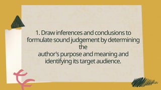 extracting significant information to formulate sound judgement | PPTX