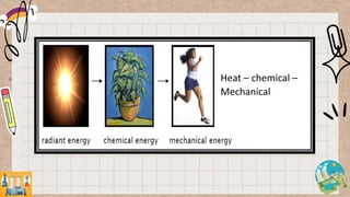 Heat – chemical –
Mechanical
 
