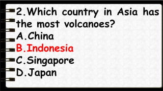 7.Which of these is not a
Japanese City?
A.Sapporo
B.Taipei
C.Tokyo
D.Osaka
 
