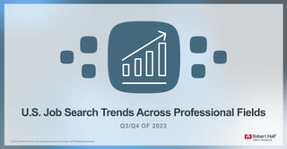 U.S. Job Search Trends Across Professional Fields
 