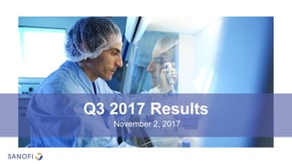 Q3 2017 Results
November 2, 2017
 