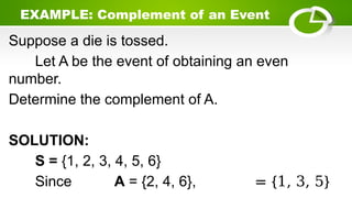Q3_Sample Events, Intersection, Union, Complement of Events....pptx