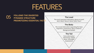 Essential Information Inverted Pyramid quarter 3 lesson, english 7. journalistic text | PPTX