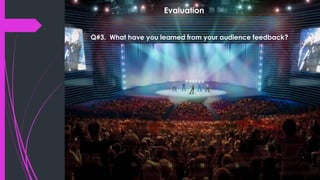 s
Evaluation
Q#3. What have you learned from your audience feedback?
 