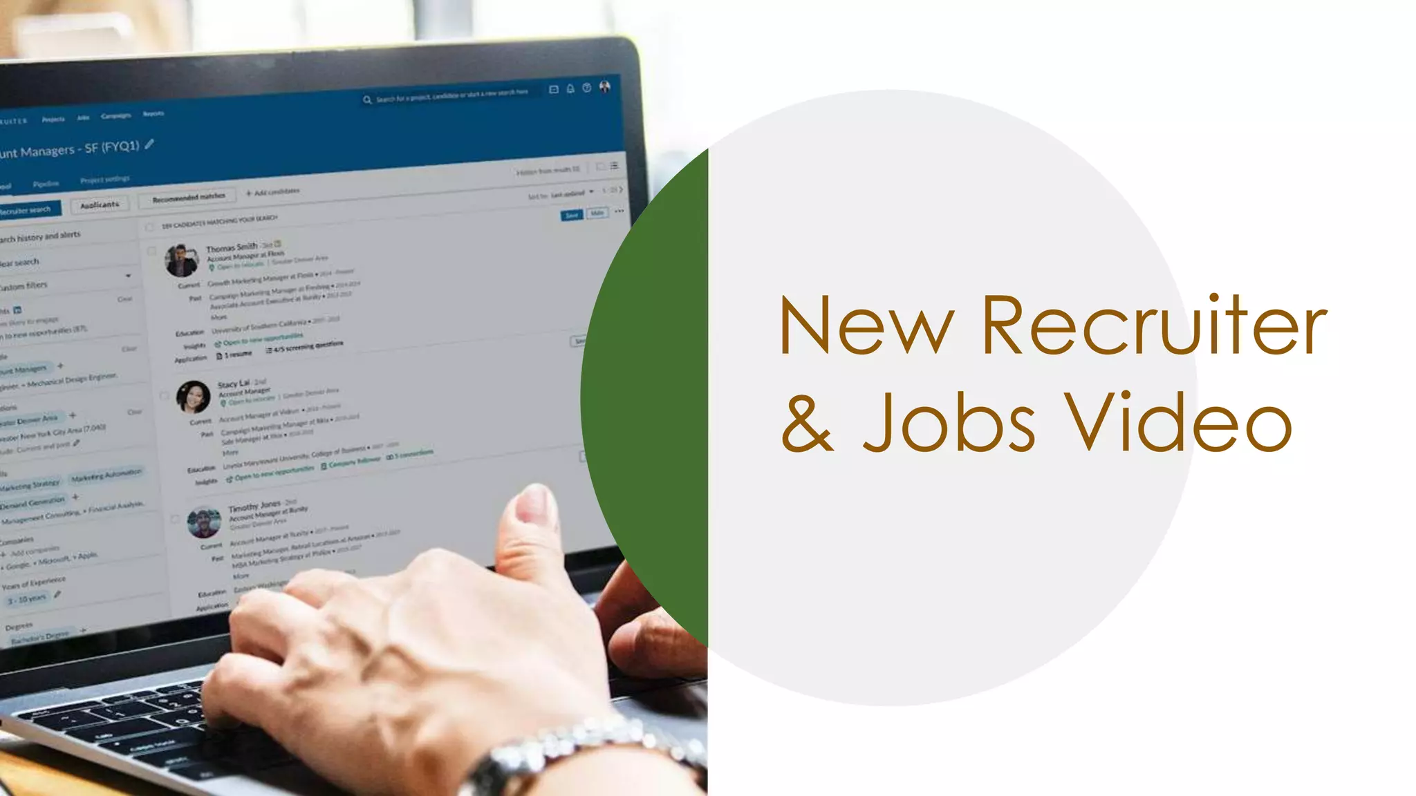 New Recruiter
& Jobs Video
 