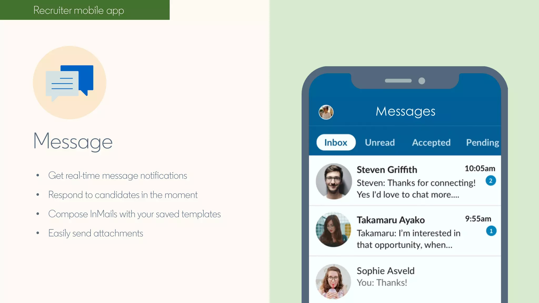 •
•
•
•
Messages
 