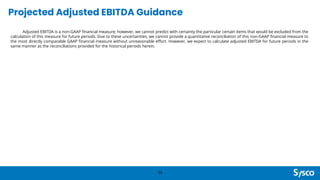 Projected Adjusted EBITDA Guidance
50
Adjusted EBITDA is a non-GAAP financial measure; however, we cannot predict with certainty the particular certain items that would be excluded from the
calculation of this measure for future periods. Due to these uncertainties, we cannot provide a quantitative reconciliation of this non-GAAP financial measure to
the most directly comparable GAAP financial measure without unreasonable effort. However, we expect to calculate adjusted EBITDA for future periods in the
same manner as the reconciliations provided for the historical periods herein.
 