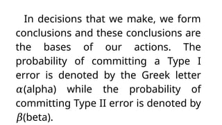 Conclusion Types Test Comprehensive Guide to Hypothesis Testing in Statistics | PPTX