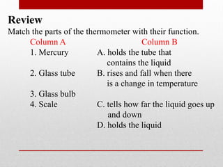 Math lesson: Temperature inside the classroom | PPTX
