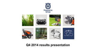 Q4 2014 results presentation
 