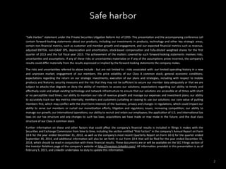 Safe harbor
2
“Safe	
  Harbor”	
  statement	
  under	
  the	
  Private	
  Securi7es	
  Li7ga7on	
  Reform	
  Act	
  of	
  1995:	
  This	
  presenta7on	
  and	
  the	
  accompanying	
  conference	
  call	
  
contain	
  forward-­‐looking	
  statements	
  about	
  our	
  products,	
  including	
  our	
  investments	
  in	
  products,	
  technology	
  and	
  other	
  key	
  strategic	
  areas,	
  
certain	
  non-­‐ﬁnancial	
  metrics,	
  such	
  as	
  customer	
  and	
  member	
  growth	
  and	
  engagement,	
  and	
  our	
  expected	
  ﬁnancial	
  metrics	
  such	
  as	
  revenue,	
  
adjusted	
  EBITDA,	
  non-­‐GAAP	
  EPS,	
  deprecia7on	
  and	
  amor7za7on,	
  stock-­‐based	
  compensa7on	
  and	
  fully-­‐diluted	
  weighted	
  shares	
  for	
  the	
  ﬁrst	
  
quarter	
  of	
  2015	
  and	
  the	
  full	
  ﬁscal	
  year	
  2015.	
  The	
  achievement	
  of	
  the	
  maUers	
  covered	
  by	
  such	
  forward-­‐looking	
  statements	
  involves	
  risks,	
  
uncertain7es	
  and	
  assump7ons.	
  If	
  any	
  of	
  these	
  risks	
  or	
  uncertain7es	
  materialize	
  or	
  if	
  any	
  of	
  the	
  assump7ons	
  prove	
  incorrect,	
  the	
  company’s	
  
results	
  could	
  diﬀer	
  materially	
  from	
  the	
  results	
  expressed	
  or	
  implied	
  by	
  the	
  forward-­‐looking	
  statements	
  the	
  company	
  makes.	
  
The	
  risks	
  and	
  uncertain7es	
  referred	
  to	
  above	
  include	
  -­‐	
  but	
  are	
  not	
  limited	
  to	
  -­‐	
  risks	
  associated	
  with:	
  our	
  limited	
  opera7ng	
  history	
  in	
  a	
  new	
  
and	
   unproven	
   market;	
   engagement	
   of	
   our	
   members;	
   the	
   price	
   vola7lity	
   of	
   our	
   Class	
   A	
   common	
   stock;	
   general	
   economic	
   condi7ons;	
  
expecta7ons	
   regarding	
   the	
   return	
   on	
   our	
   strategic	
   investments;	
   execu7on	
   of	
   our	
   plans	
   and	
   strategies,	
   including	
   with	
   respect	
   to	
   mobile	
  
products	
  and	
  features;	
  security	
  measures	
  and	
  the	
  risk	
  that	
  they	
  may	
  not	
  be	
  suﬃcient	
  to	
  secure	
  our	
  member	
  data	
  adequately	
  or	
  that	
  we	
  are	
  
subject	
  to	
  aUacks	
  that	
  degrade	
  or	
  deny	
  the	
  ability	
  of	
  members	
  to	
  access	
  our	
  solu7ons;	
  expecta7ons	
  regarding	
  our	
  ability	
  to	
  7mely	
  and	
  
eﬀec7vely	
  scale	
  and	
  adapt	
  exis7ng	
  technology	
  and	
  network	
  infrastructure	
  to	
  ensure	
  that	
  our	
  solu7ons	
  are	
  accessible	
  at	
  all	
  7mes	
  with	
  short	
  
or	
  no	
  percep7ble	
  load	
  7mes;	
  our	
  ability	
  to	
  maintain	
  our	
  rate	
  of	
  revenue	
  growth	
  and	
  manage	
  our	
  expenses	
  and	
  investment	
  plans;	
  our	
  ability	
  
to	
  accurately	
  track	
  our	
  key	
  metrics	
  internally;	
  members	
  and	
  customers	
  curtailing	
  or	
  ceasing	
  to	
  use	
  our	
  solu7ons;	
  our	
  core	
  value	
  of	
  pu[ng	
  
members	
  ﬁrst,	
  which	
  may	
  conﬂict	
  with	
  the	
  short-­‐term	
  interests	
  of	
  the	
  business;	
  privacy	
  and	
  changes	
  in	
  regula7ons,	
  which	
  could	
  impact	
  our	
  
ability	
   to	
   serve	
   our	
   members	
   or	
   curtail	
   our	
   mone7za7on	
   eﬀorts;	
   li7ga7on	
   and	
   regulatory	
   issues;	
   increasing	
   compe77on;	
   our	
   ability	
   to	
  
manage	
  our	
  growth;	
  our	
  interna7onal	
  opera7ons;	
  our	
  ability	
  to	
  recruit	
  and	
  retain	
  our	
  employees;	
  the	
  applica7on	
  of	
  U.S.	
  and	
  interna7onal	
  tax	
  
laws	
  on	
  our	
  tax	
  structure	
  and	
  any	
  changes	
  to	
  such	
  tax	
  laws;	
  acquisi7ons	
  we	
  have	
  made	
  or	
  may	
  make	
  in	
  the	
  future;	
  and	
  the	
  dual	
  class	
  
structure	
  of	
  our	
  Class	
  A	
  common	
  stock.	
  
Further	
   informa7on	
   on	
   these	
   and	
   other	
   factors	
   that	
   could	
   aﬀect	
   the	
   company’s	
   ﬁnancial	
   results	
   is	
   included	
   in	
   ﬁlings	
   it	
   makes	
   with	
   the	
  
Securi7es	
  and	
  Exchange	
  Commission	
  from	
  7me	
  to	
  7me,	
  including	
  the	
  sec7on	
  en7tled	
  “Risk	
  Factors”	
  in	
  the	
  company’s	
  Annual	
  Report	
  on	
  Form	
  
10-­‐K	
  for	
  the	
  year	
  ended	
  December	
  31,	
  2013,	
  as	
  well	
  as	
  the	
  company’s	
  most	
  recent	
  Quarterly	
  Report	
  on	
  Form	
  10-­‐Q	
  for	
  the	
  quarter	
  ended	
  
September	
  30,	
  2014,	
  and	
  addi7onal	
  informa7on	
  will	
  also	
  be	
  set	
  forth	
  in	
  our	
  Form	
  10-­‐K	
  that	
  will	
  be	
  ﬁled	
  for	
  the	
  year	
  ended	
  December	
  31,	
  
2014,	
  which	
  should	
  be	
  read	
  in	
  conjunc7on	
  with	
  these	
  ﬁnancial	
  results.	
  These	
  documents	
  are	
  or	
  will	
  be	
  available	
  on	
  the	
  SEC	
  Filings	
  sec7on	
  of	
  
the	
  Investor	
  Rela7ons	
  page	
  of	
  the	
  company's	
  website	
  at	
  hUp://investors.linkedin.com/.	
  All	
  informa7on	
  provided	
  in	
  this	
  presenta7on	
  is	
  as	
  of	
  
February	
  5,	
  2015,	
  and	
  LinkedIn	
  undertakes	
  no	
  duty	
  to	
  update	
  this	
  informa7on.	
  	
  
 