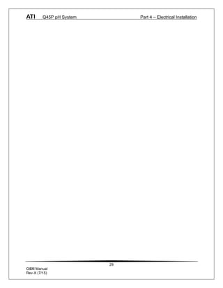 ATI Q45P pH System Part 4 – Electrical Installation
29
O&M Manual
Rev-X (7/15)
 