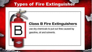Types of Fire Extinguisher
 