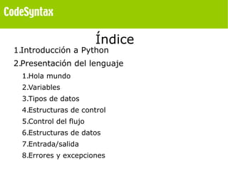 Introducción a la programación en Python | ODP